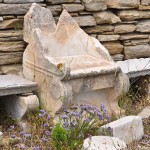 The so-called “Moses Seat” – remnants of a 2nd century BCE synagogue on the island of Delos